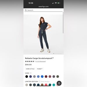 NWT Figs Rafaela Cargo ScrubJumpsuit!